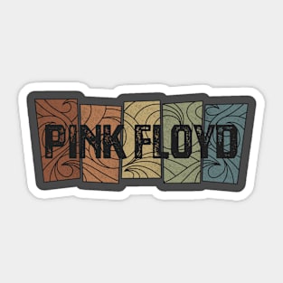 Pink Floyd Retro Pattern Sticker